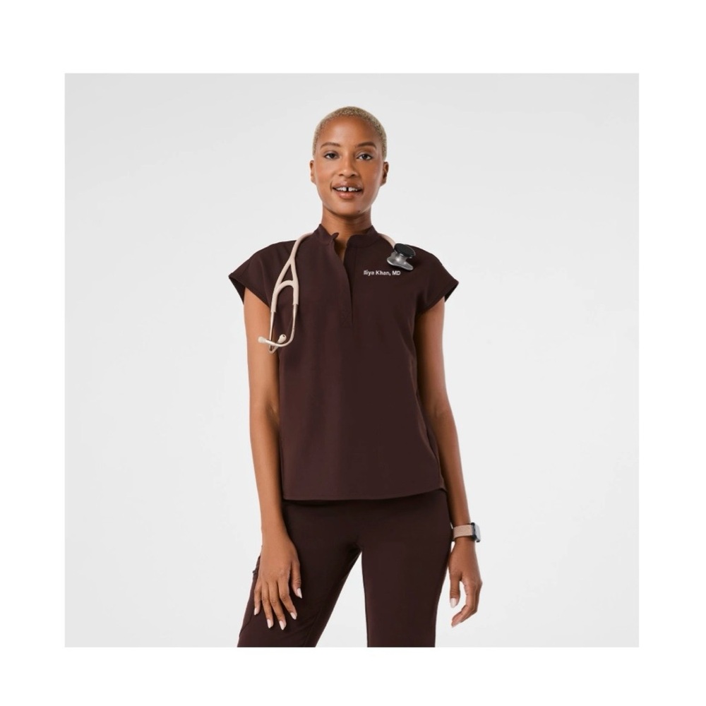 Women’s Brown Rafaela ESPRESSO Scrub Top